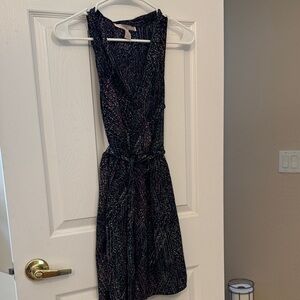 Forever 21 Black Mini Dress with Multicolor Sparkle